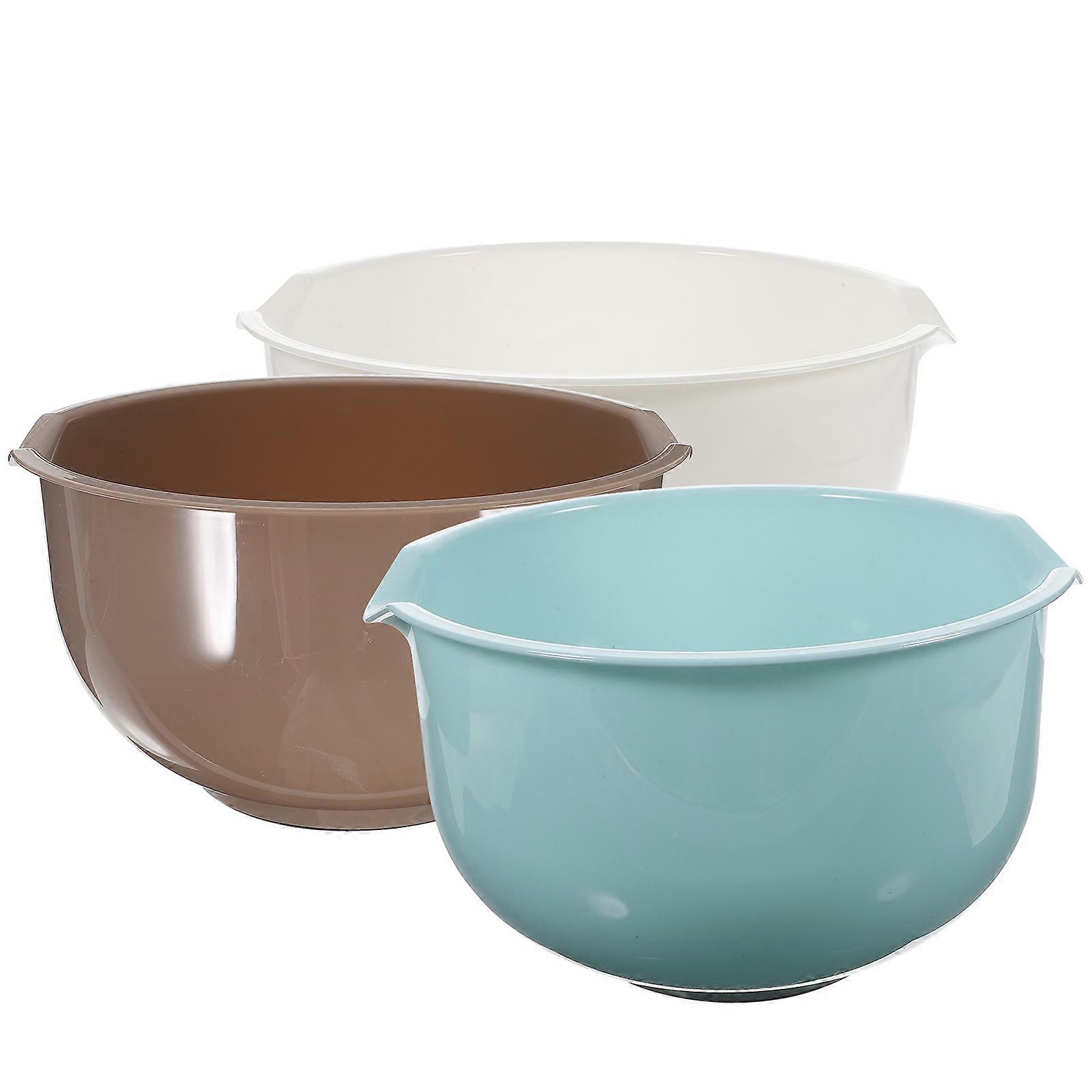 Round Shape Salad Bowls with Large Capacity Ideal for Home Use in Assorted Colors and Material