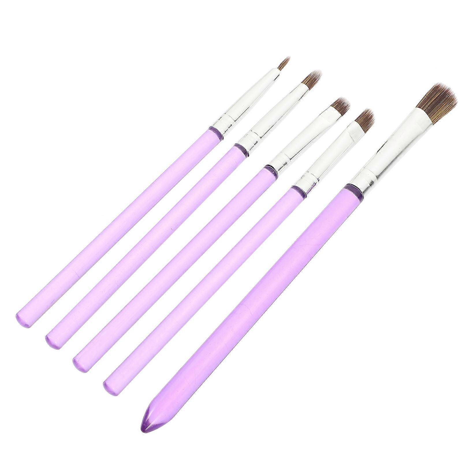 Cake Decoration Tool Fondant Cake Tool Set Baking Home Baking Nylon Material Food Painting 5Pcs