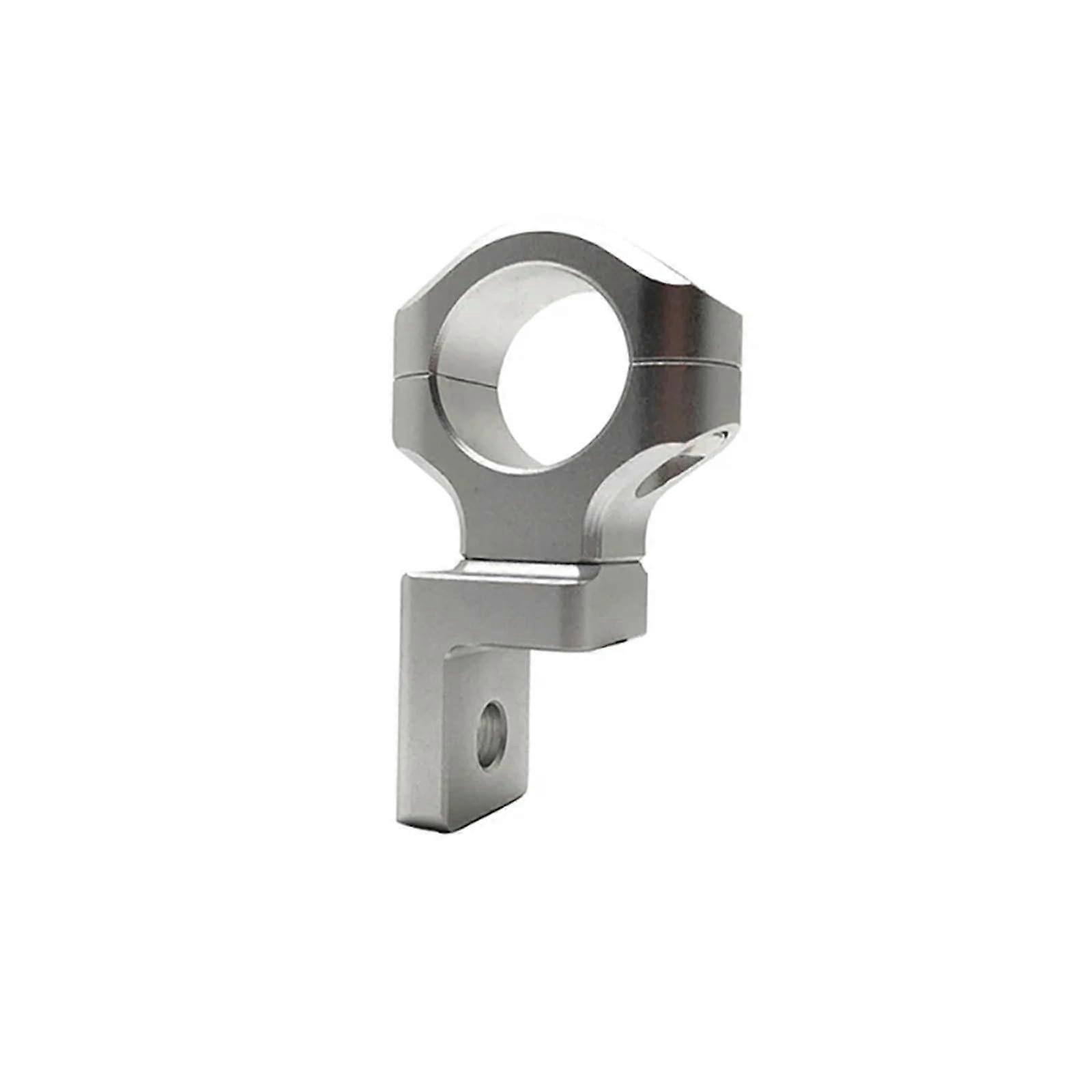 Motorcycle LED Headlight Bracket Clamp For 22mm And 25mm Fork Tubes Silver Universal Fit
