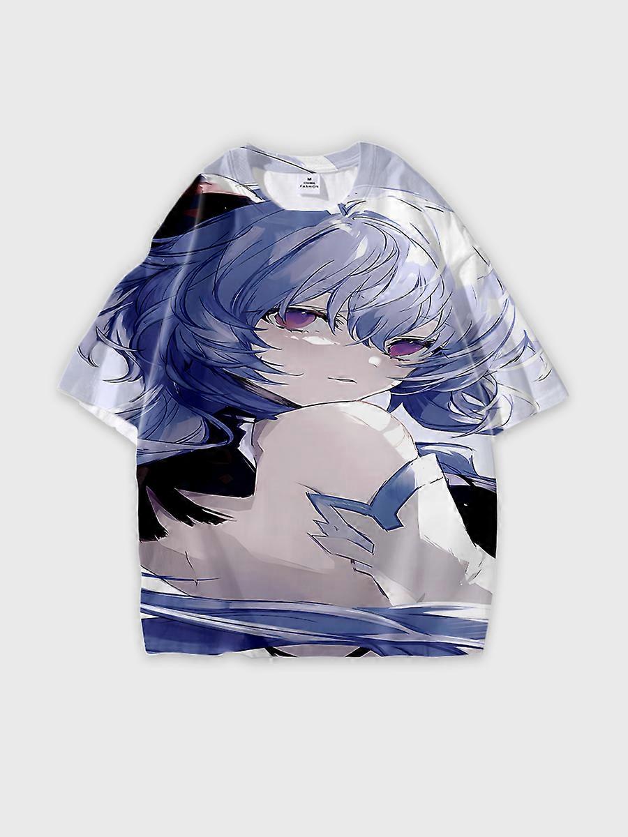 T-shirt round neck Role Pattern loose short sleeve C1220