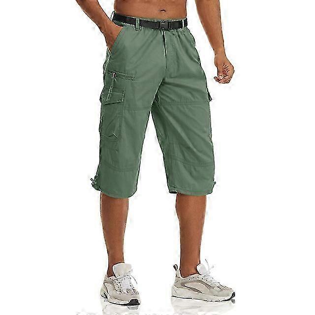 מכנסי הליכה JWL 100% כותנה מכנסי מטען מרובי כיסים מכנסי קיץ טרקים קמפינג מכנסי ספורט גברים חיצוניים