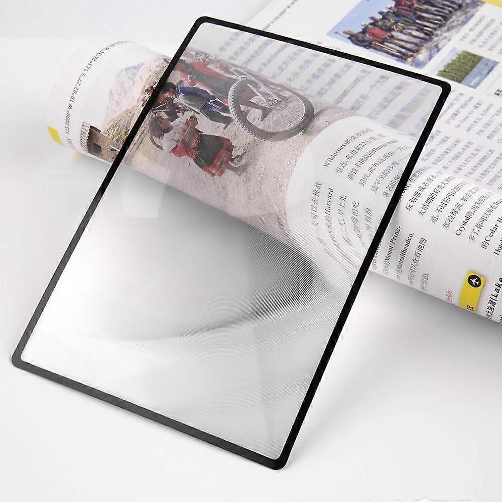 3x Magnification Practical PVC Magnifying Film 180 x 120 mm Book Page Magnification Book Page Reading Glass Lens Magnification Beautiful Scenery
