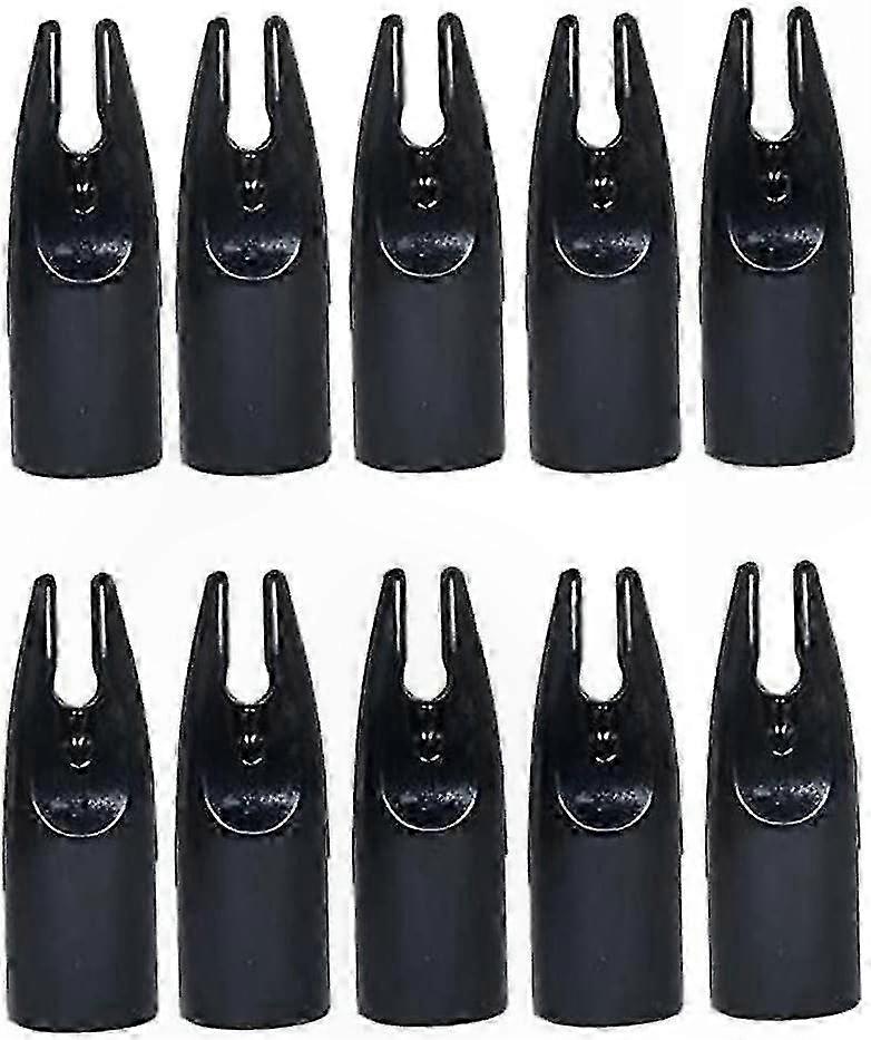 50 PCS Nocks de seta de plástico substituível 8mm à prova de choque Acessórios de tiro com arco para substituição de cauda