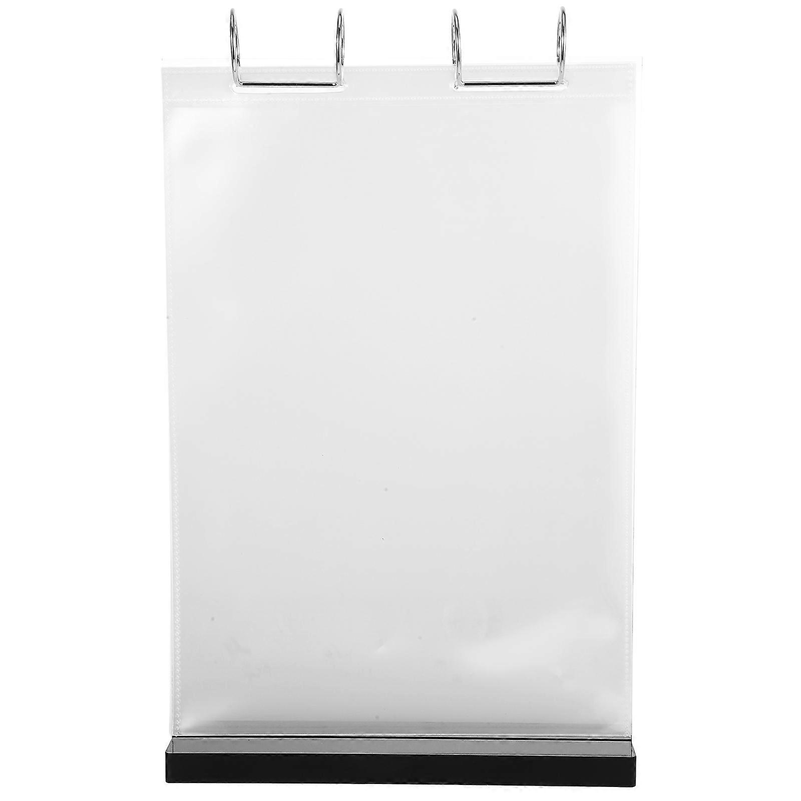 Table Menu Holder Acrylic Display Stand Modern Style For Cafes And Restaurants Card Sleeves Feature 14.2×8.9×2.4in 1Pcs