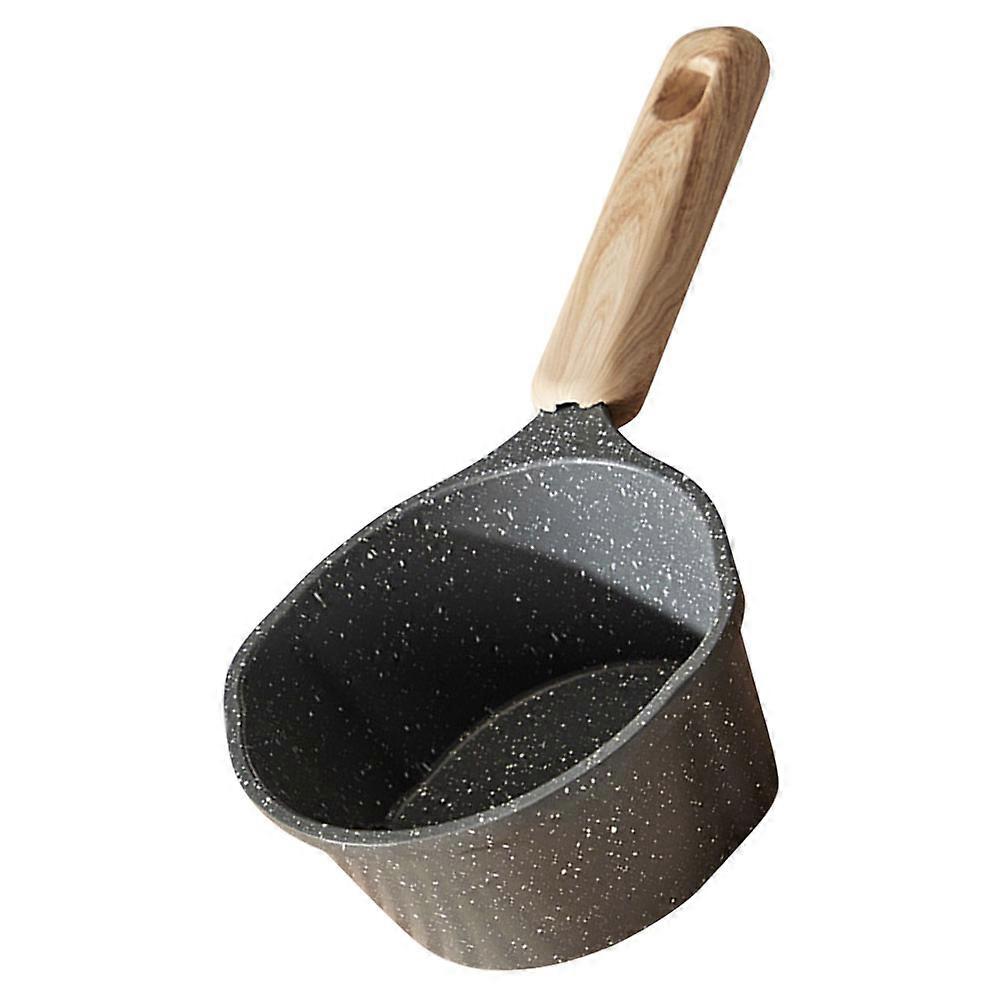 Small Nonstick Aluminum Alloy Sauce Pot for Home Use with Handle and HeatResistant Body 4.5 Inches