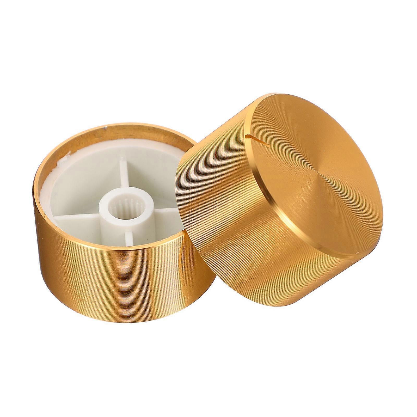 Golden Aluminum Guitar Accessories for Volume Switch 2 Pieces Practical Durability
