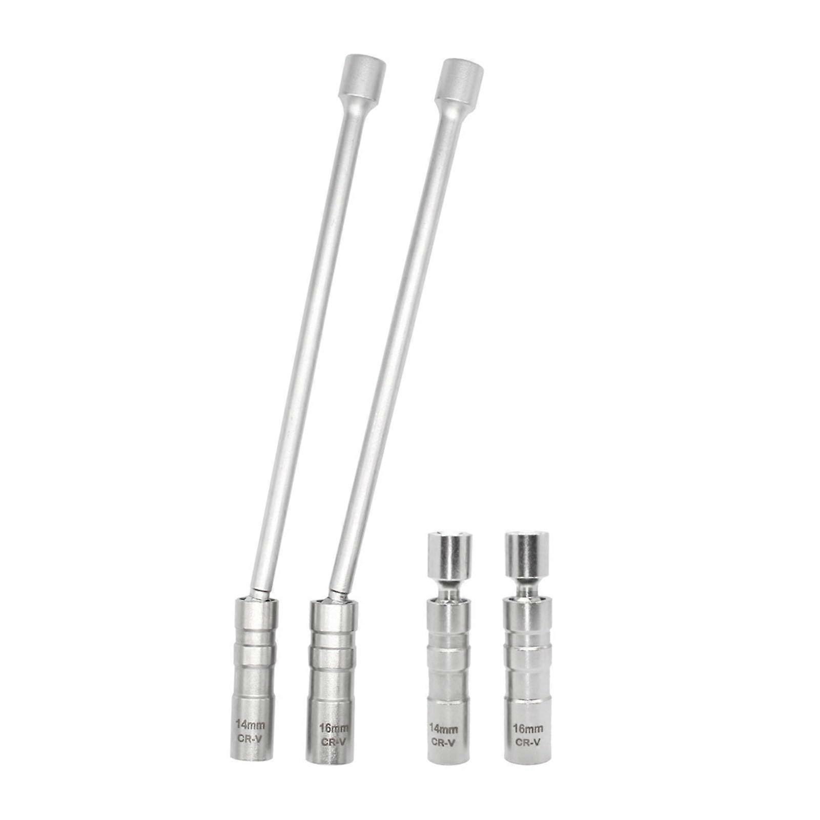 Spark Plug Socket Thin Wall Removal Tool for Car Motorcycle Car  Spark Plug Removal Tool Car Spark Plug Wrench (Long Rod, 16mm) Long bar: 16 mm