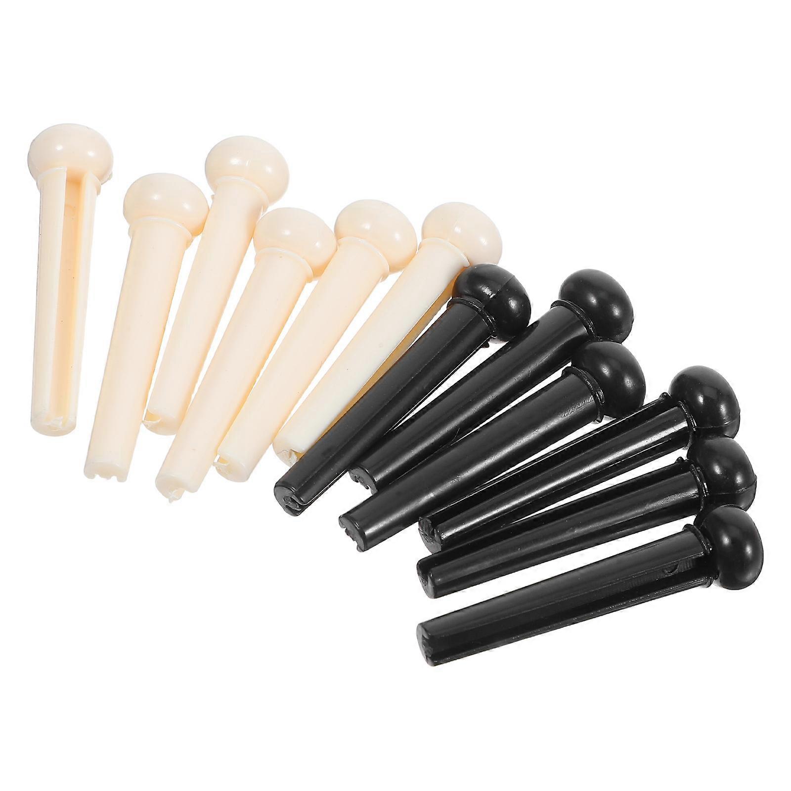 Here's a refined and professional product description for the **12pcs Guitar Bridge Pin Set**:
**12pcs Durable Plastic Guitar Bridge Pins –