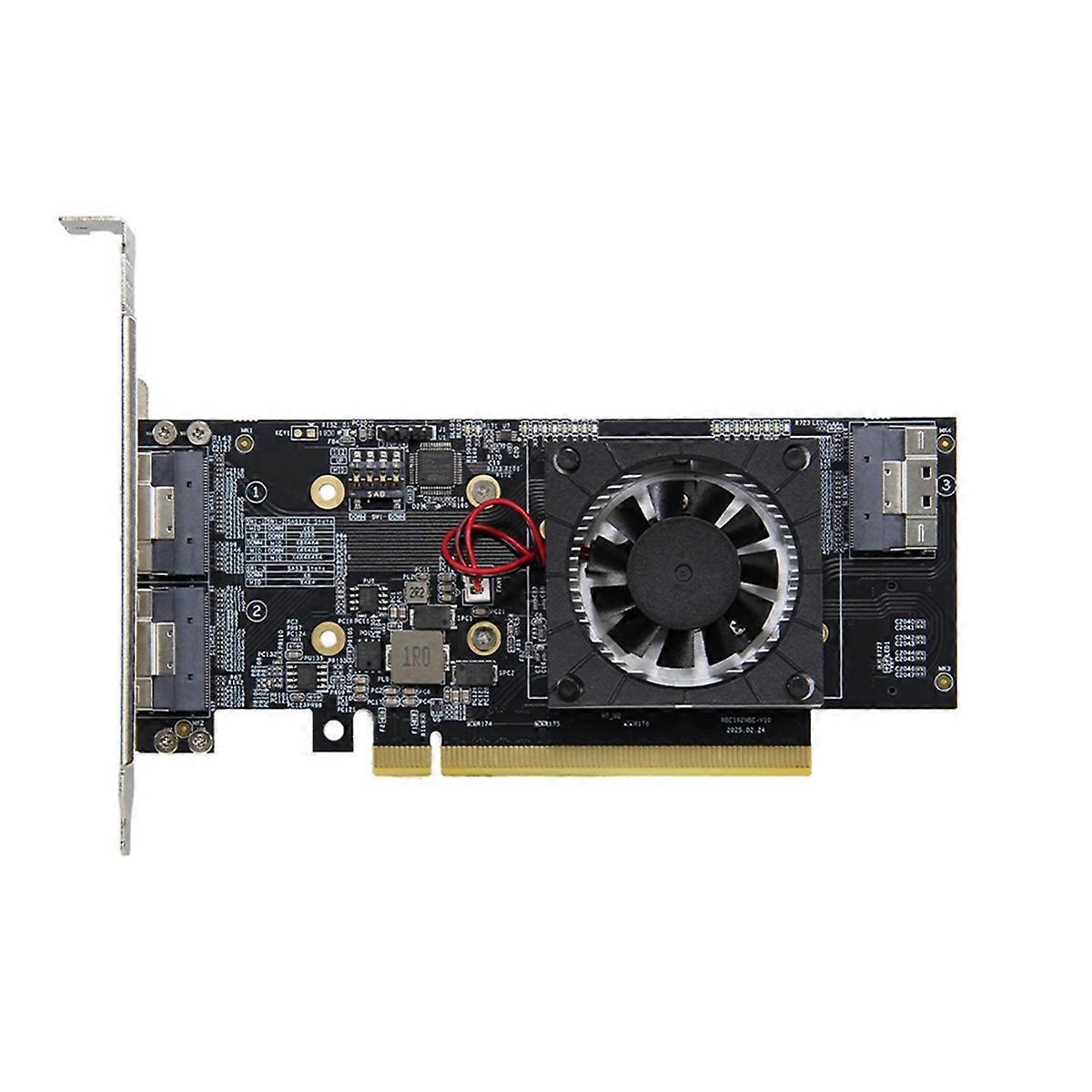PCIe 3.0 X16 Expansion Card PLX8749 Split-Free M.2 NVME SSD Expansion Card Compatibility External G