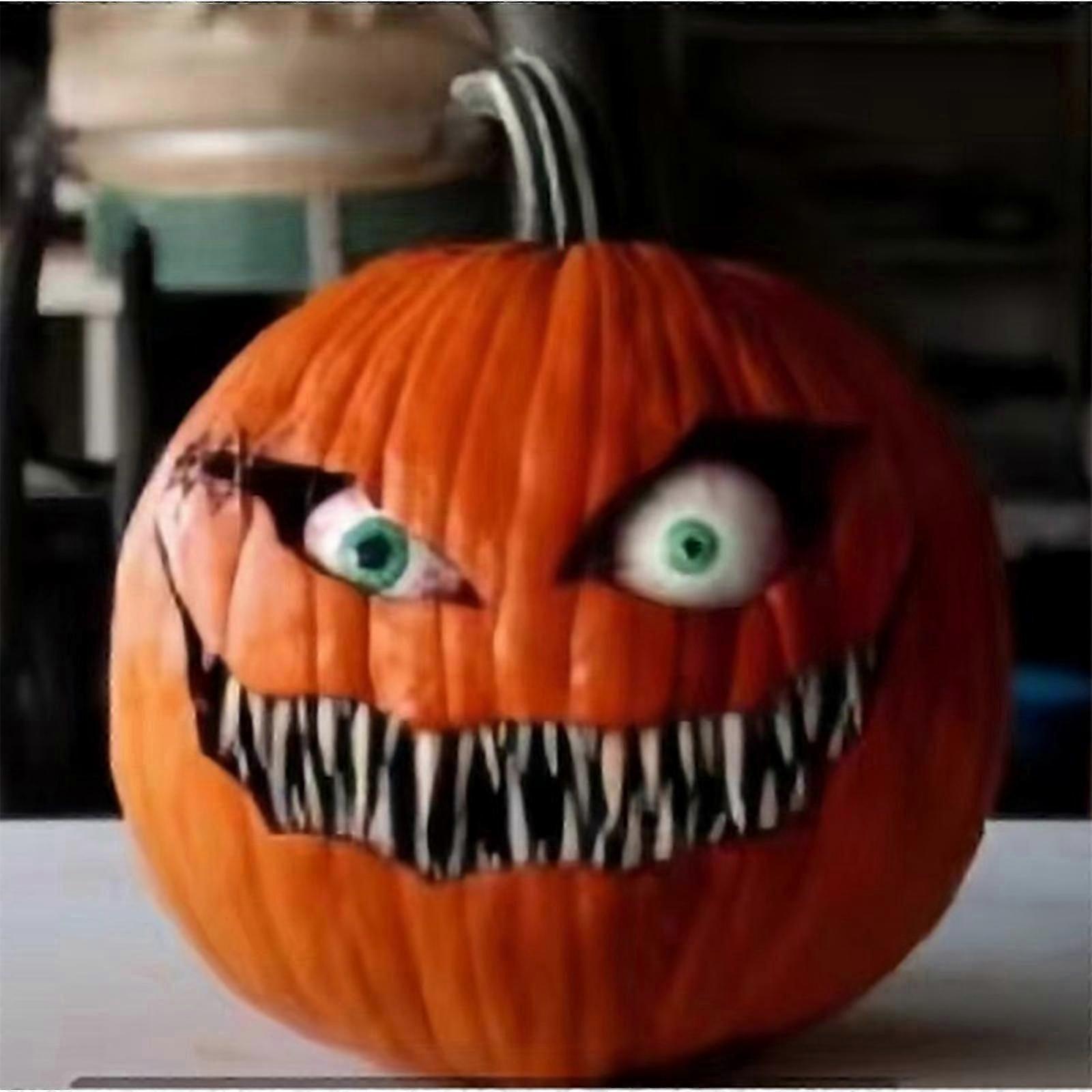 Halloweenska tekvica s pohybujúcimi sa očami Multi Eye Squint Halloweenske tekvicové dekorácie Halloweenske umelé tekvicové dekorácie