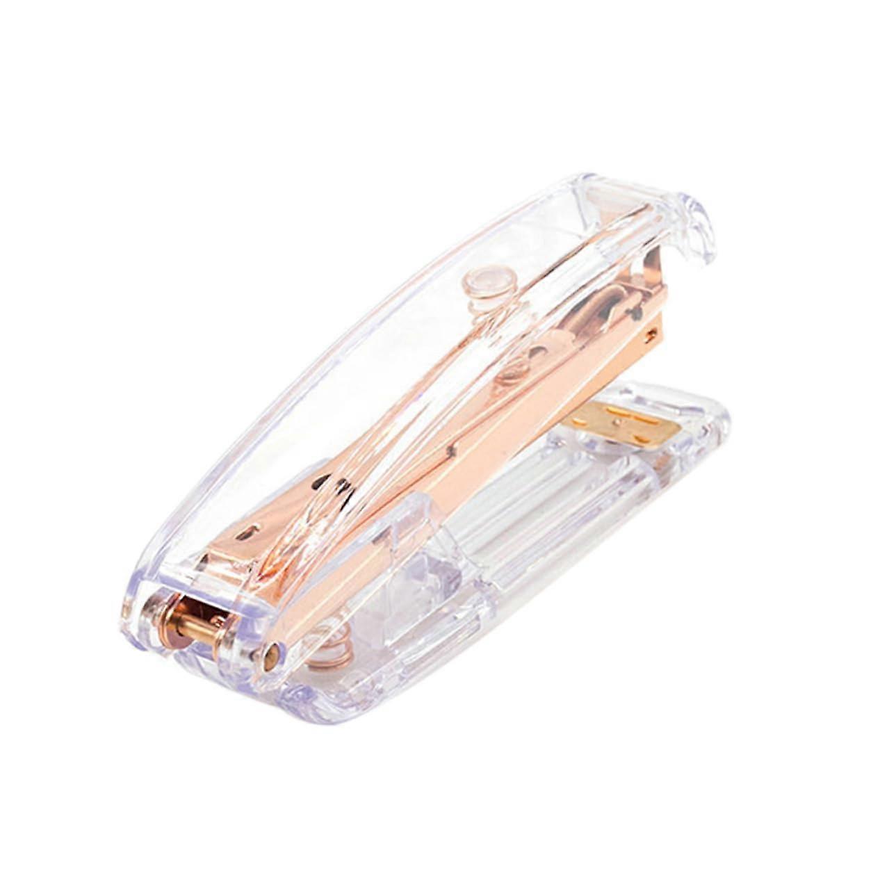 Rosegold Desk Stapler for Office and School, Decorative and Functional Document Fastener, Compact Design for Home Office and Study