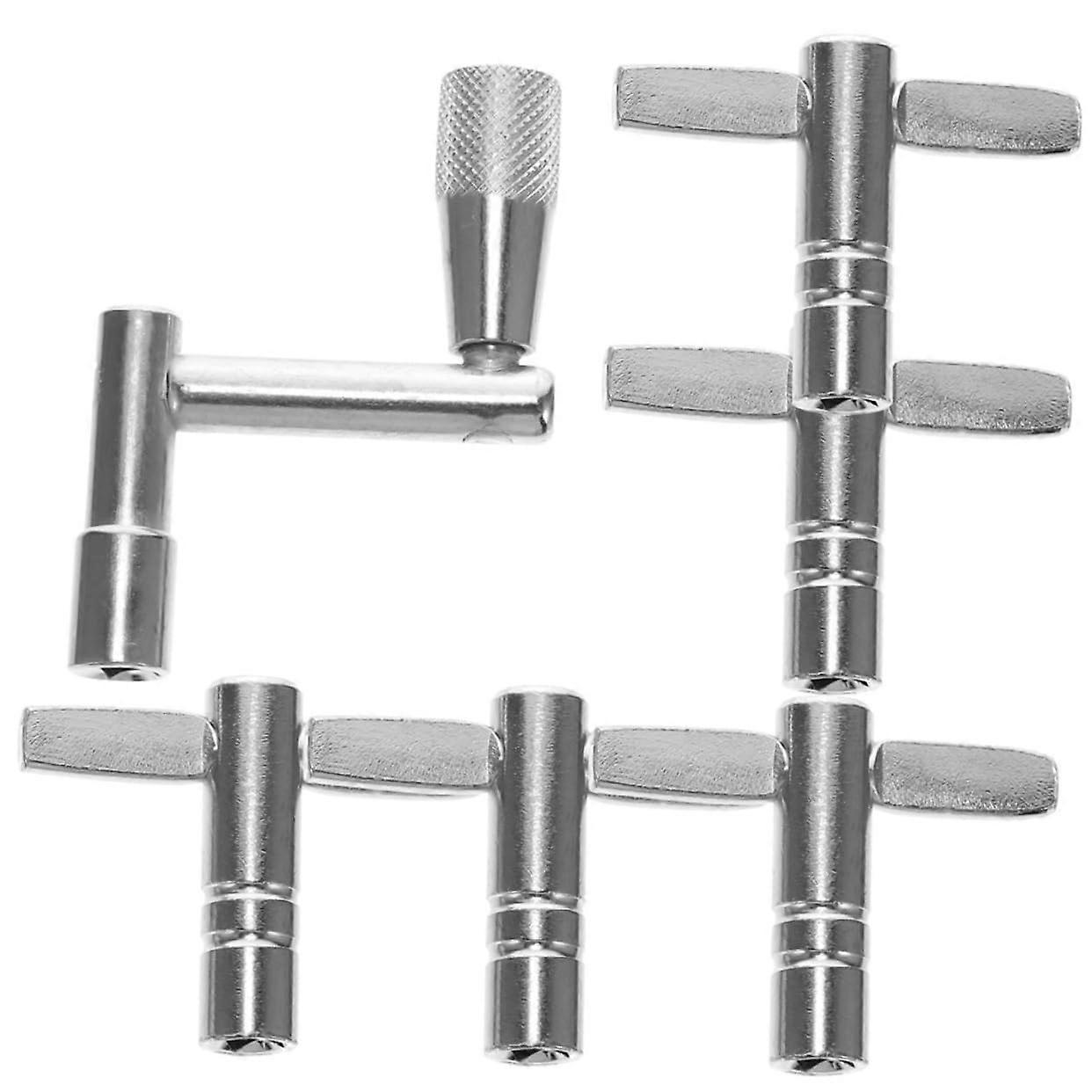 Drum Tuning Keys Set 6 Pieces Universal Metal Drum Key Adjustable Wrench for Drum Set Tuning and Adjustment