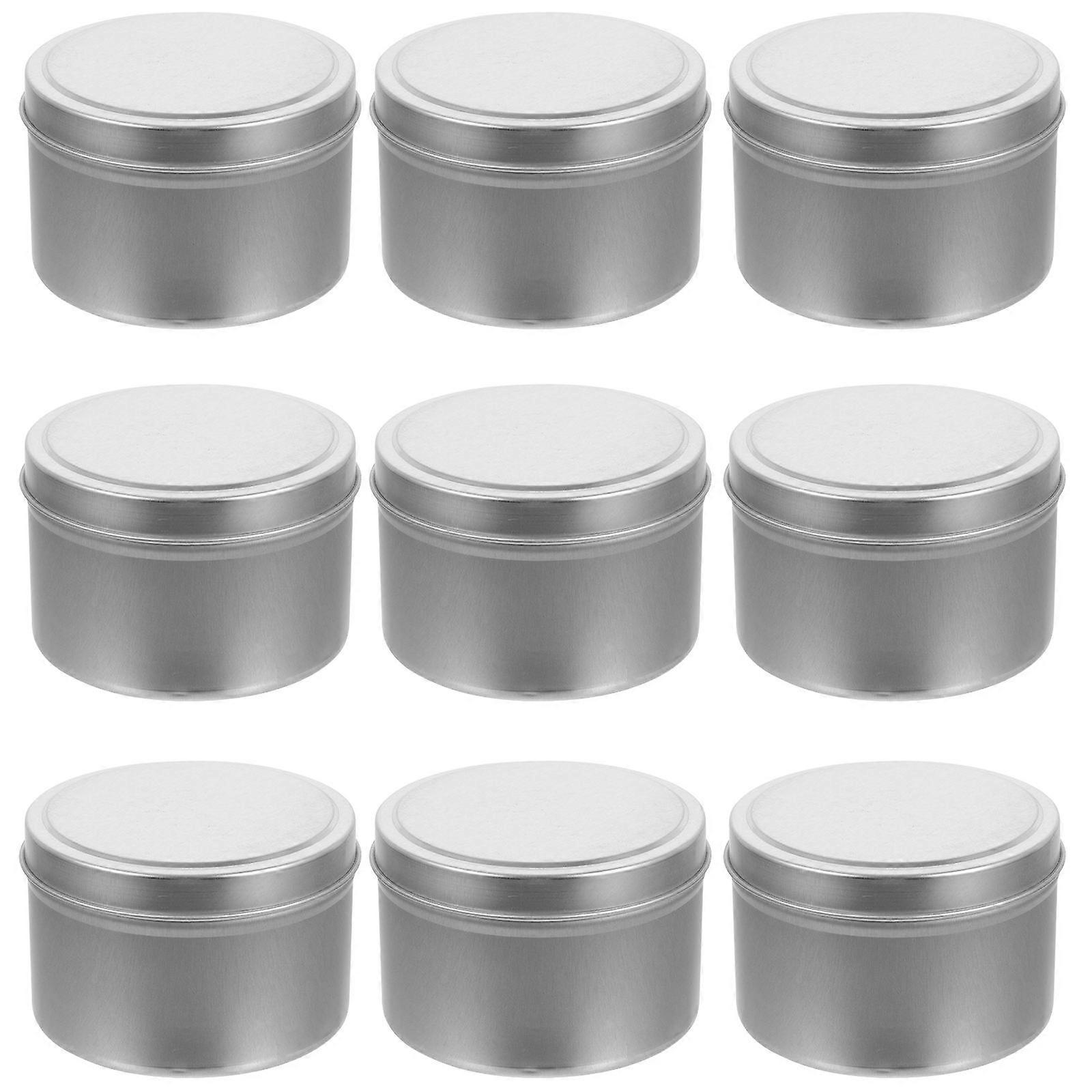 9Pcs Round Storage Jars For Users In Storage And Crafts Lightweight Design Suitable For Party Gift Packaging