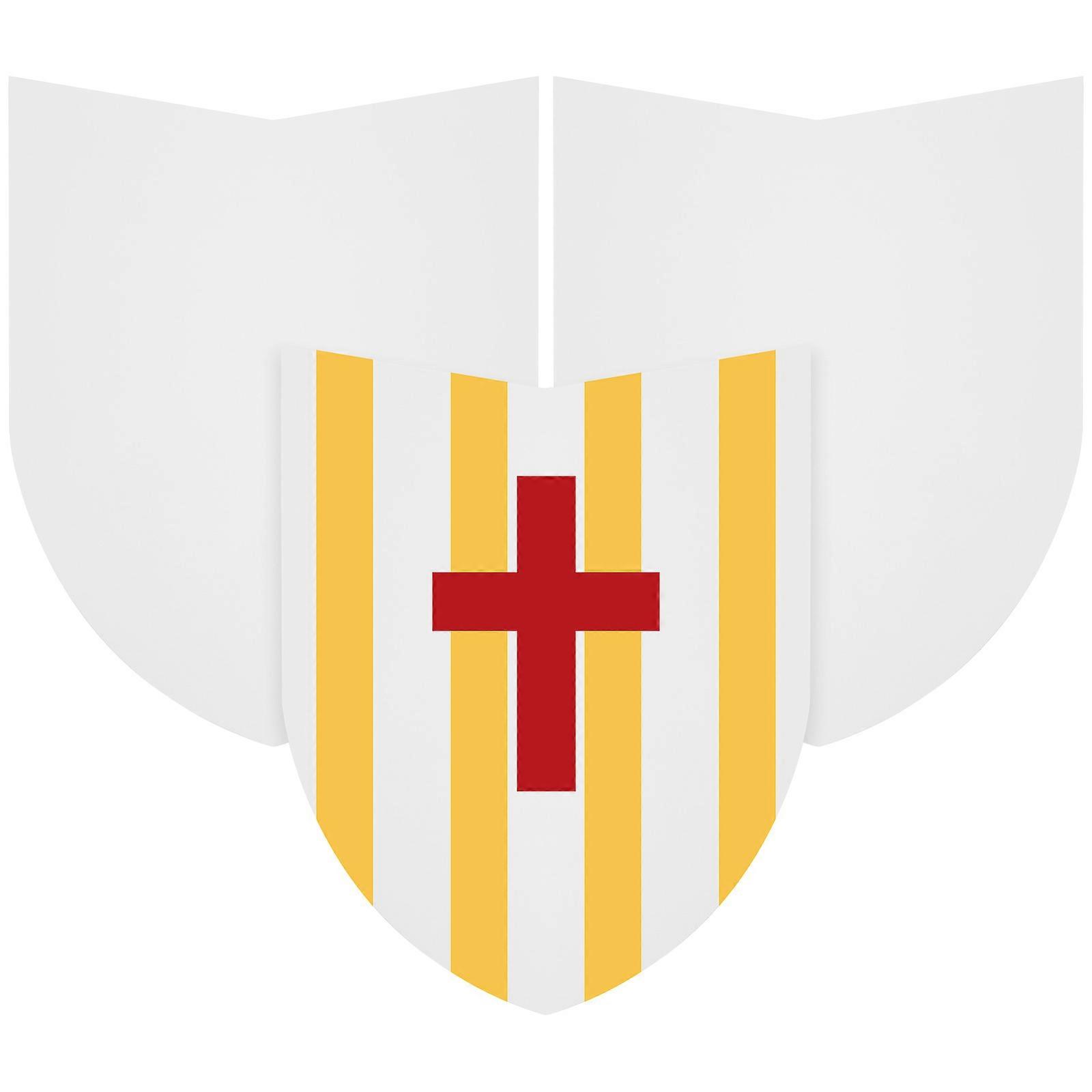 10pcs DIY Blank Shield Party Game Cosplay Accessory Sturdy Paper Smooth Surface Rounded Corners Creative Performance Prop for Boys