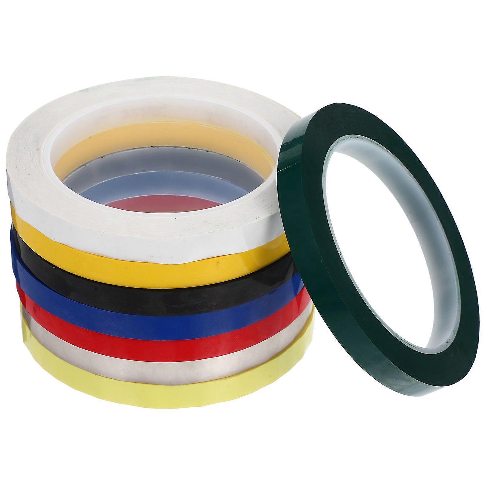 Colored Insulation Craft Masking Tape High Adhesive Flame Retardant PET Labeling Tape for Painting and Decorating Projects