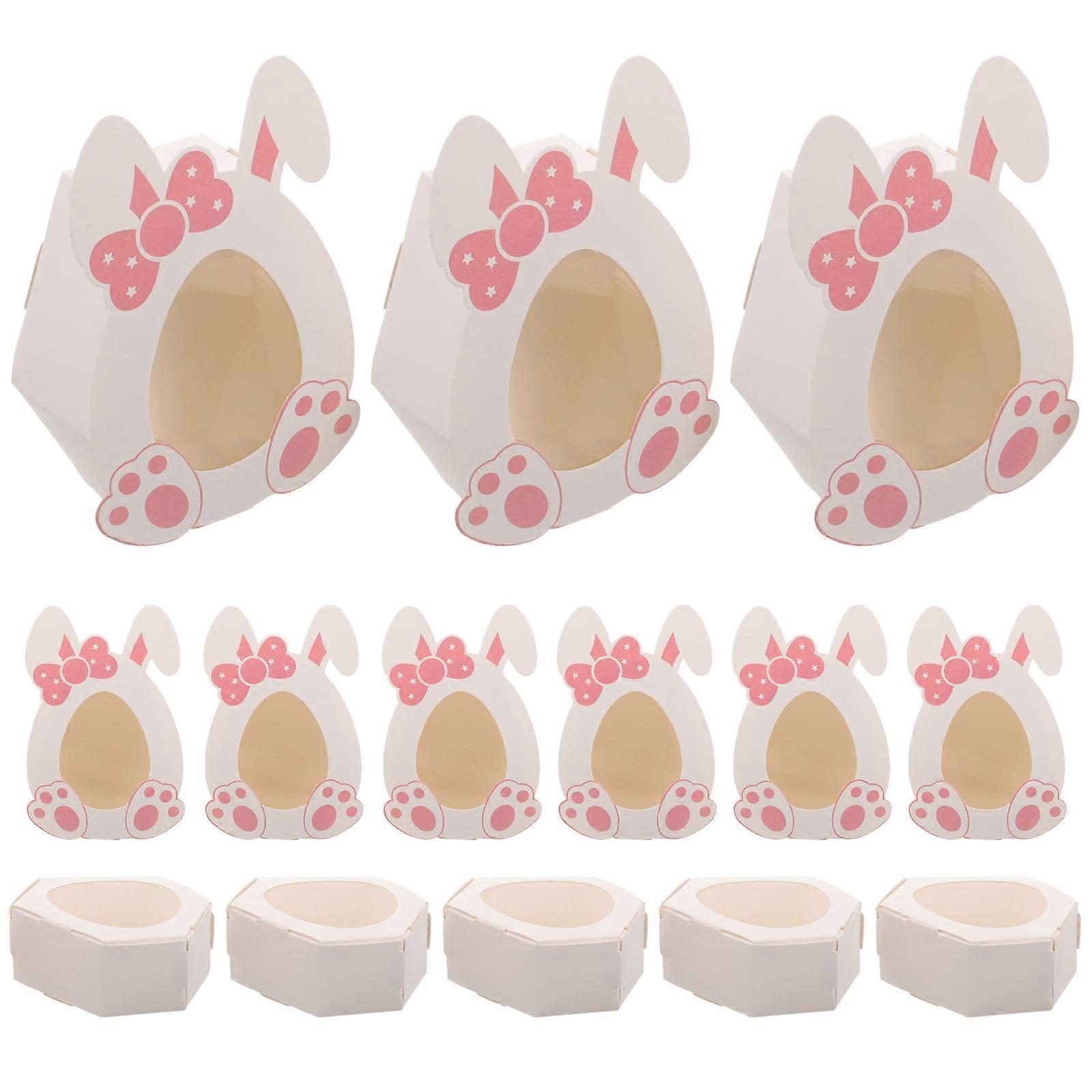 10Pack Bunny Candy Boxes Gift Packaging For Celebration Activity With Adorable Design And Square Shape