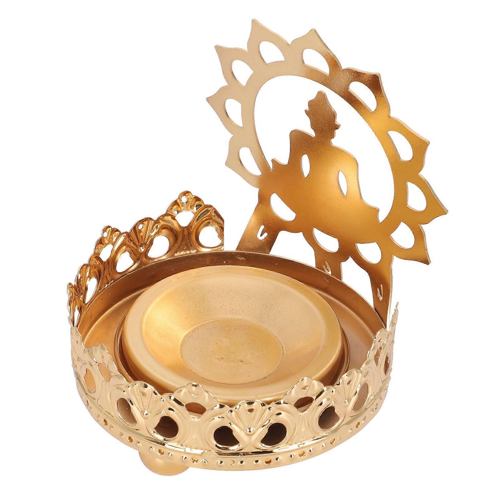 Elegant Buddha Hollow Candlestick For Religious Ceremony In Compact Size 1Pack