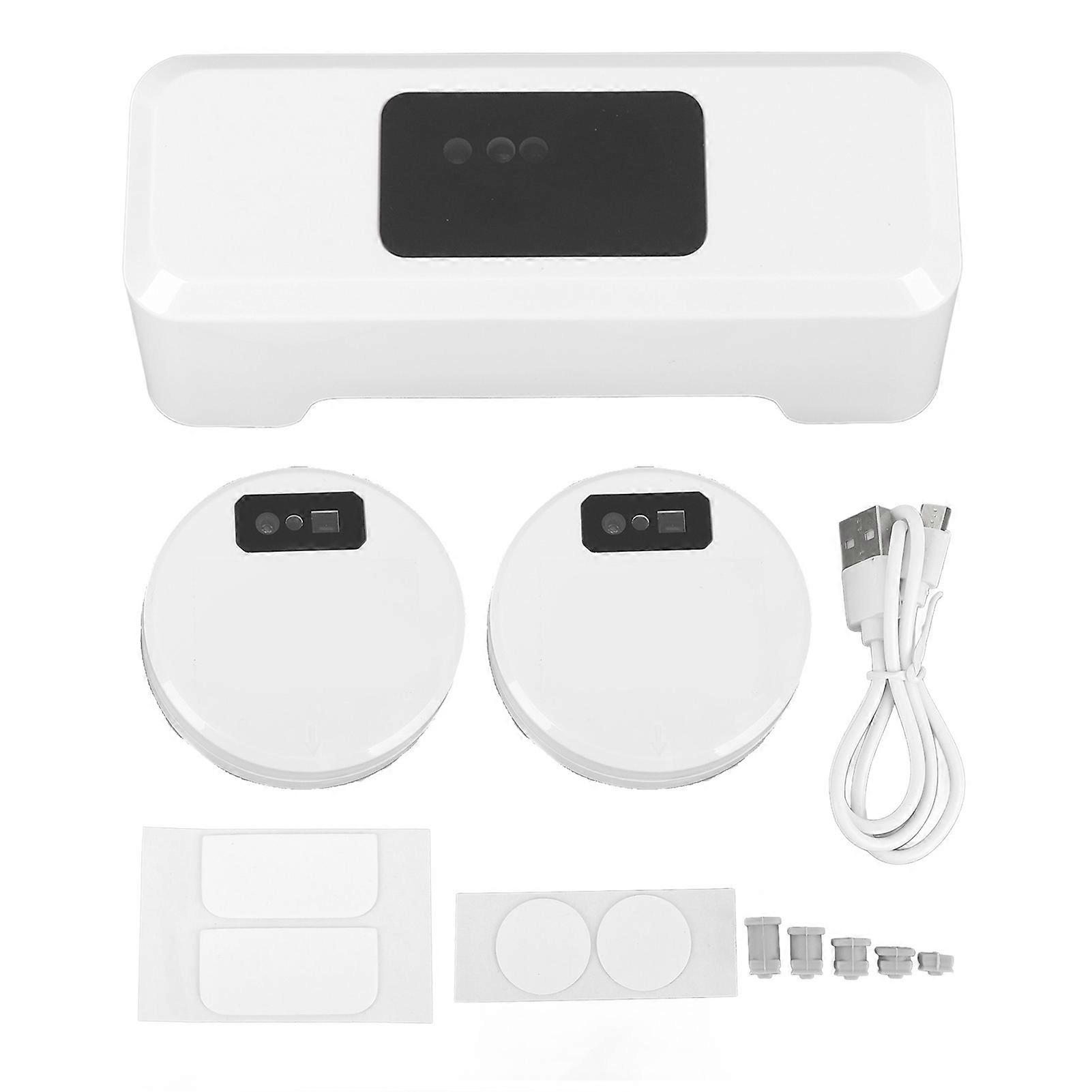 Touchless External Sensor Toilet with 2 Sensors 2000mAh Push Type Flush Automatic Toilet Flusher Kit