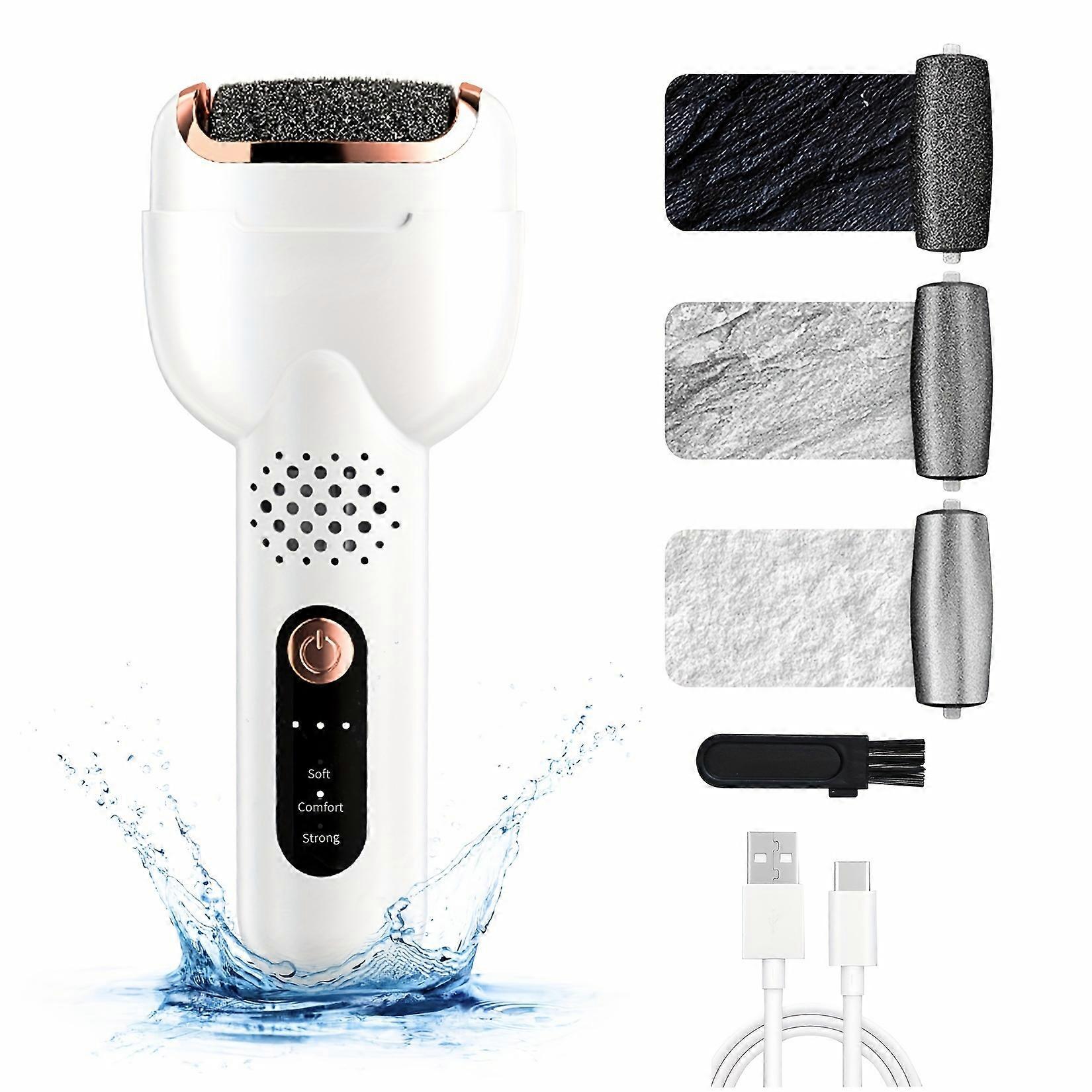 Electric foot pedicure tool, rechargeable