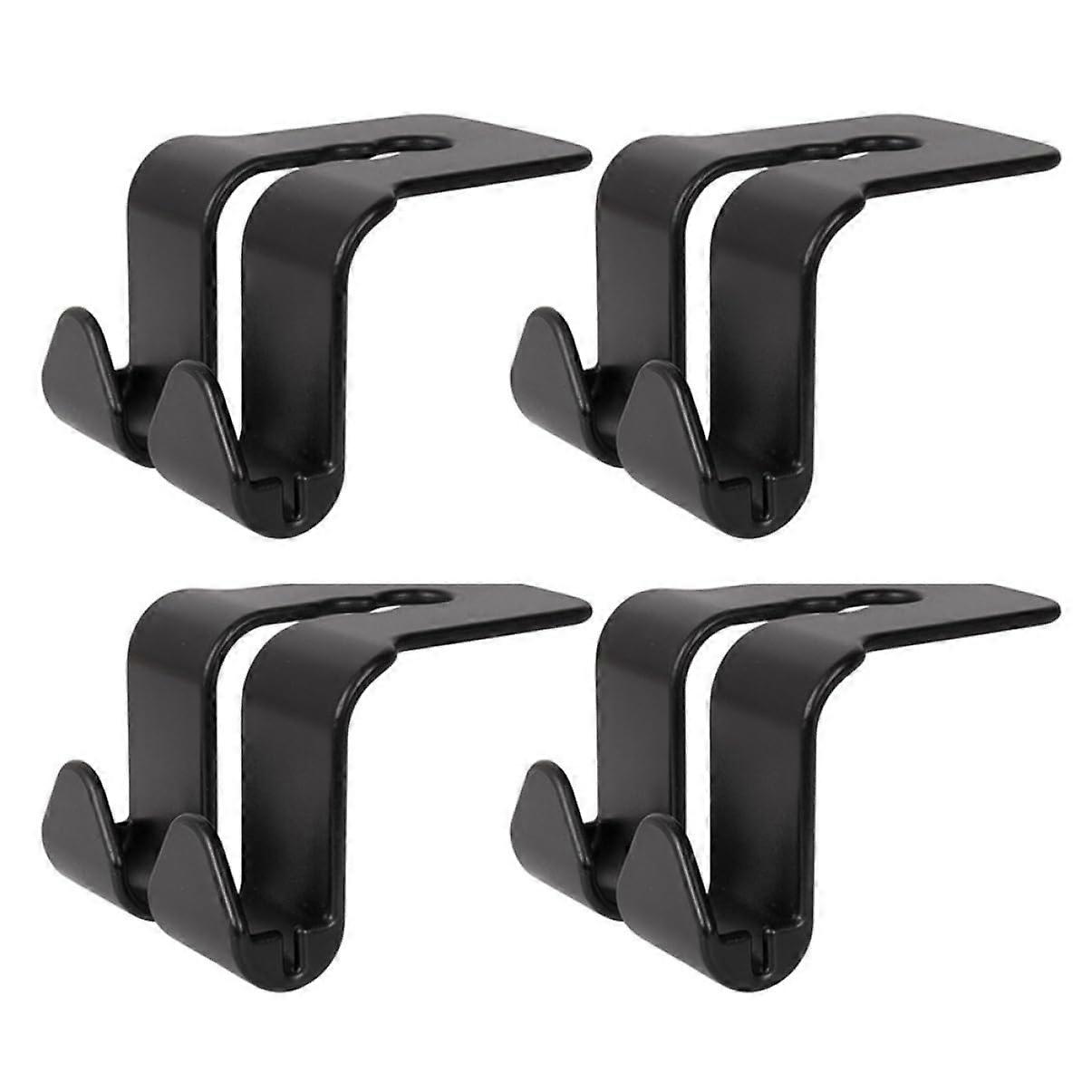 4Piece Headrest Hooks for Car Seat – Practical Storage Hooks for Backseat to Hang Bags and Umbrellas