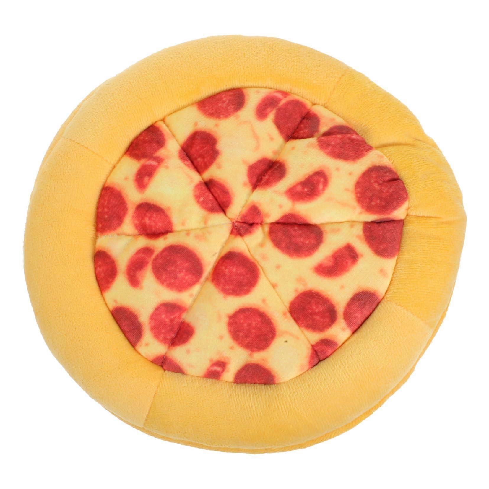 Medium Dog Teething Toy Interactive Pizza Chew Toy Sound Dog Safe for Puppy Teething