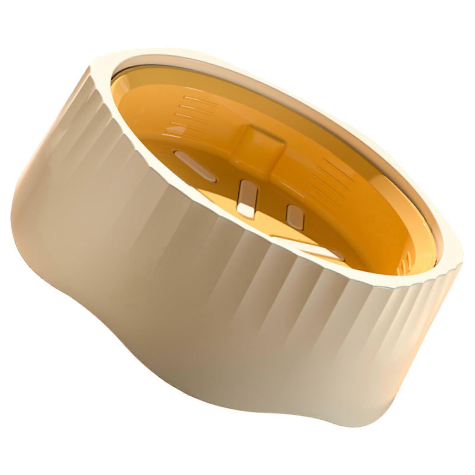 Feeder Bowl Detachable Cats Slow Feeder, 2-In-1 Feeding Dish, White, Prevents Choking and Vomiting