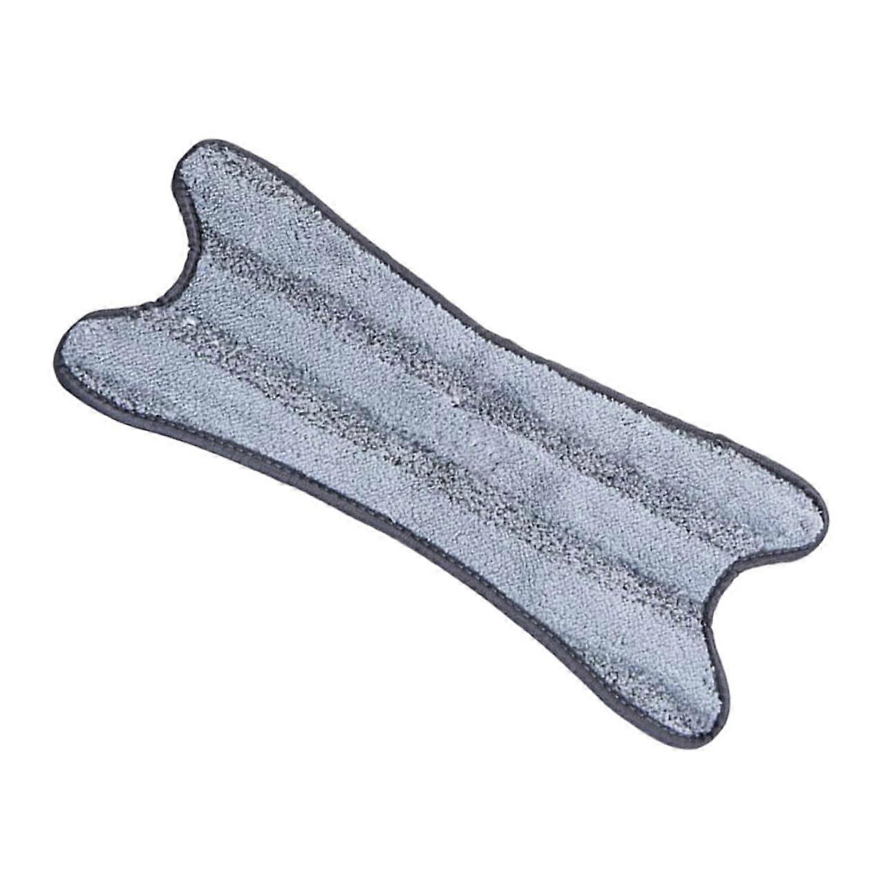 2 Pack Microfibre Flat Mop Replacement Pads for Floor Cleaning Grey Mop Cloth Heads