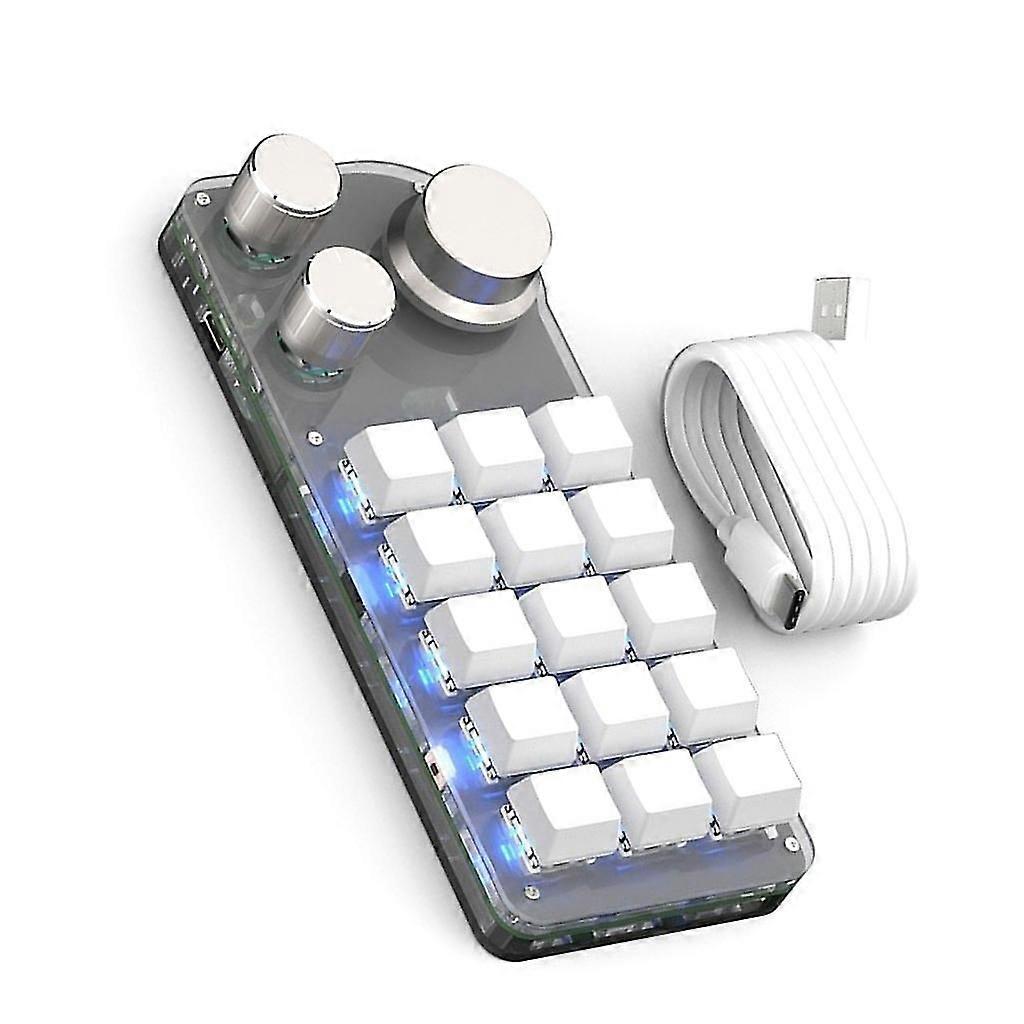 Macropad Rgb Programmable Macro Keyboard 15 Keys Gaming Mechanical Mini Keypad