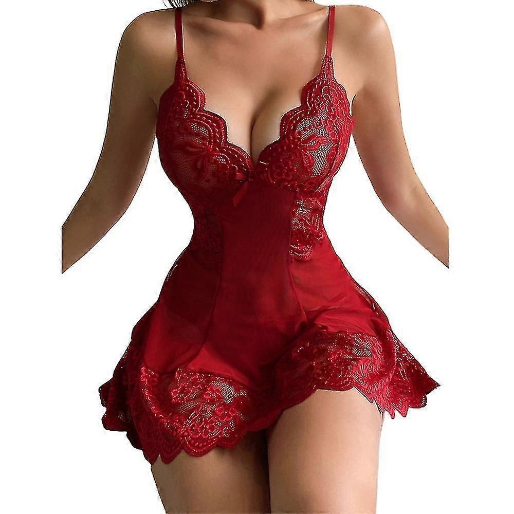 Lencería de encaje Camisón de ropa de dormir para mujer