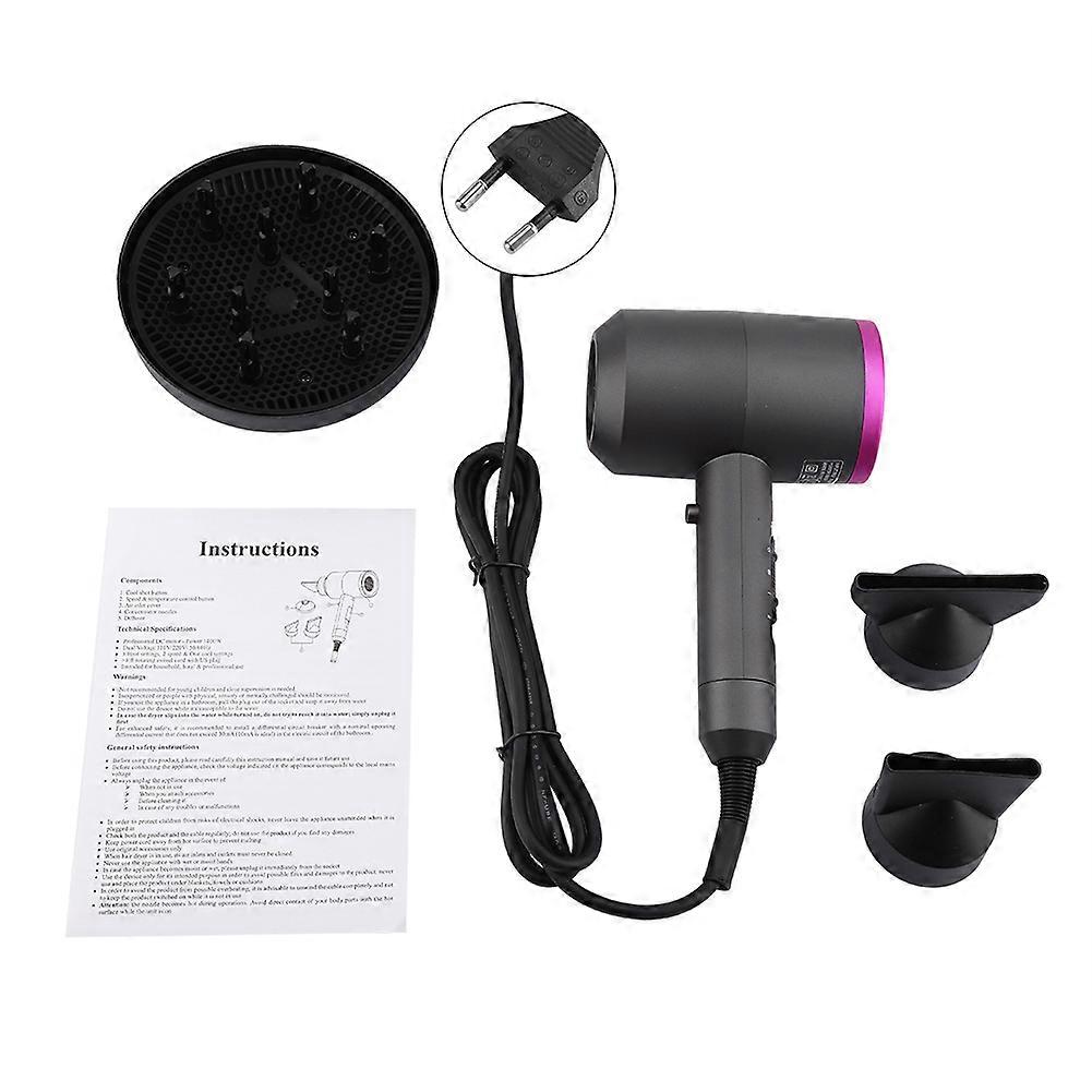 Negative Ionic Hair Dryer Blower Hot Cold Wind Hair Dryer 1100 Watt for Hair Styling EU 220V