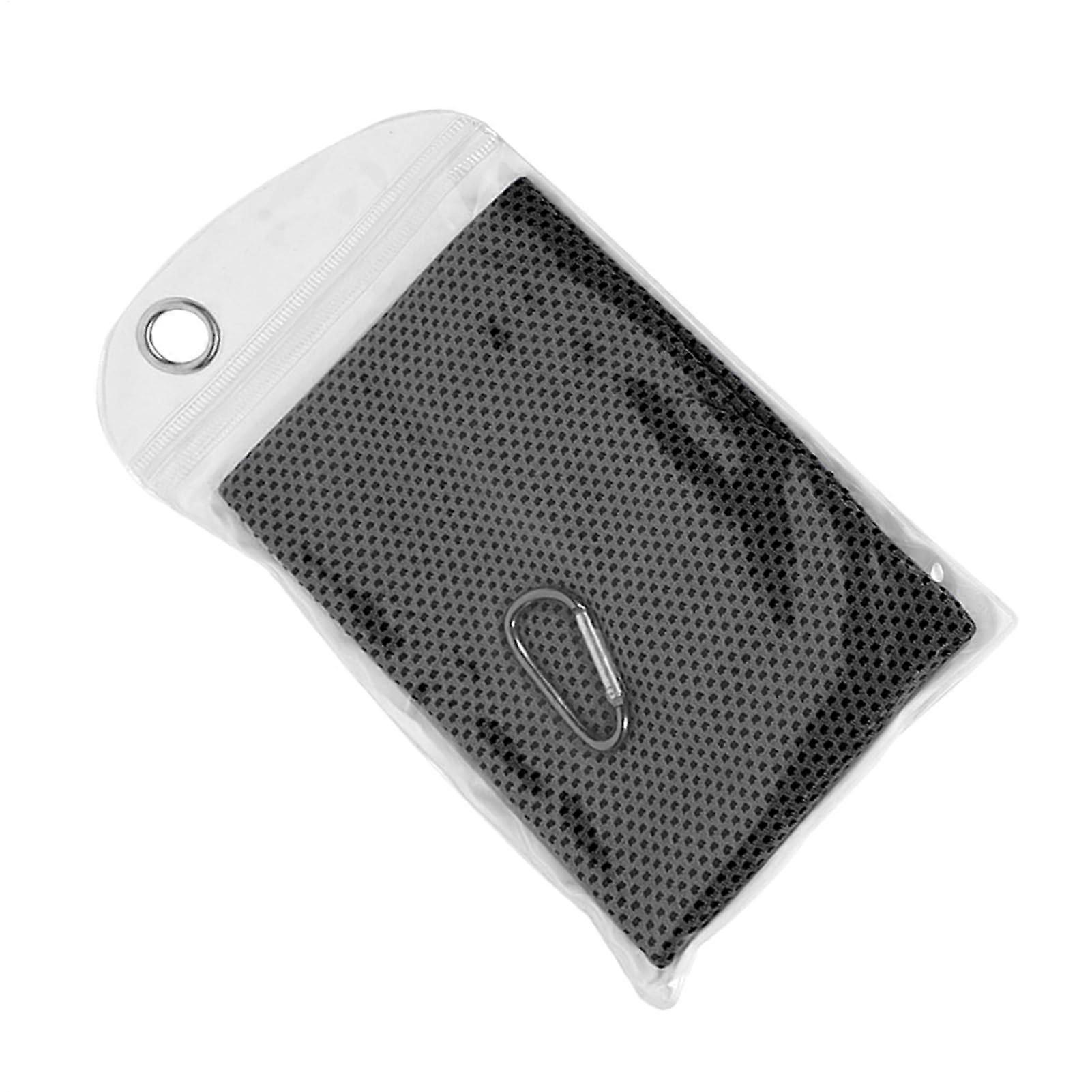 Sweat Rags for Gym Absorbent Fast-Drying Washcloth for Pilates and Swimming Travel Black