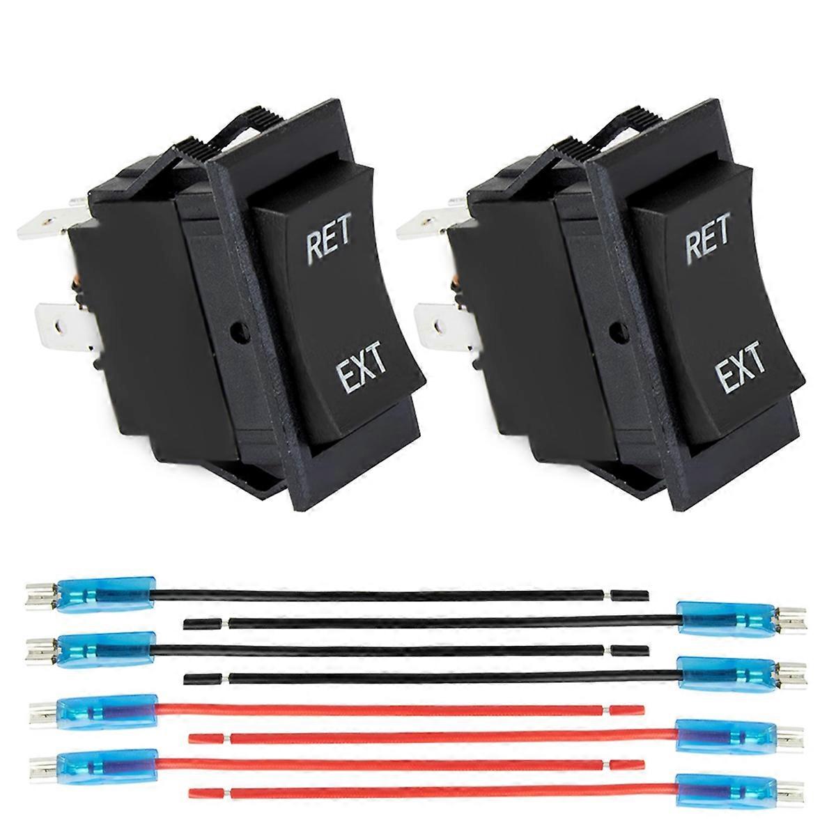 Trailer Power Jack Switch 87570 226023,for and Other Trailers,4 Pin Power Jack Toggle Switch