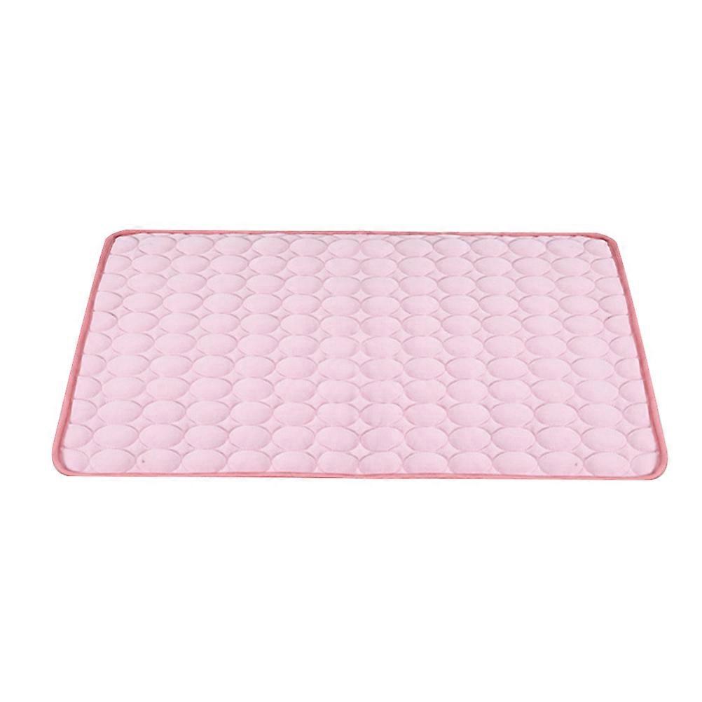 Coussin rafraîchissant pour animaux de compagnie Chat d’intérieur Fournitures pour chiens Couleur rose Lavable Détachable 1Pack