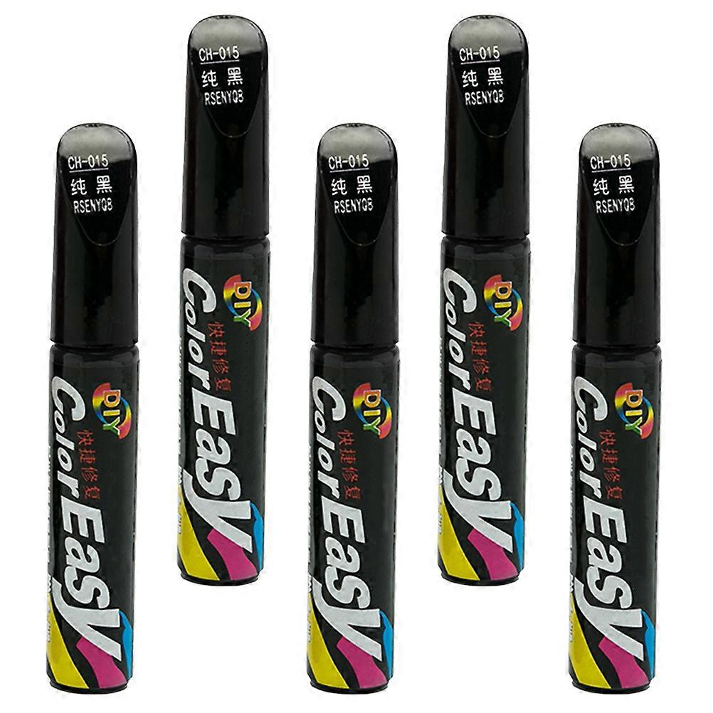 Automotive Scratch Repair Pen Car Scratch Fixing Plastic Black 5Pack