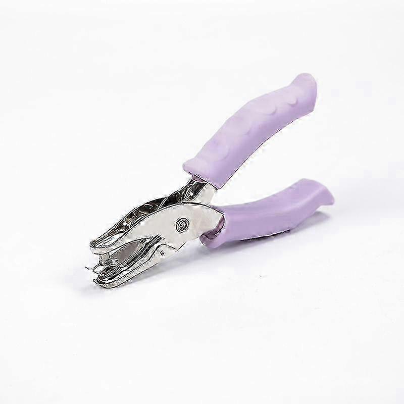 6mm Round Single Hole Punch Pliers for Loose-Leaf Paper, Handheld Manual Hole Maker for Notebooks and Documents