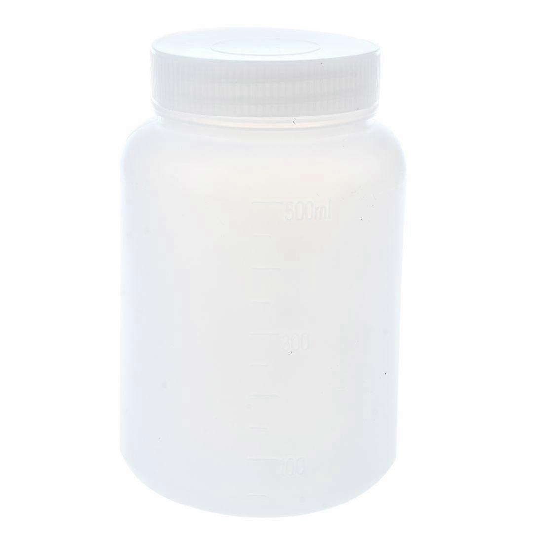 Laboratory Chemical Storage Case White Plastic Widemouth Bottle 500mL