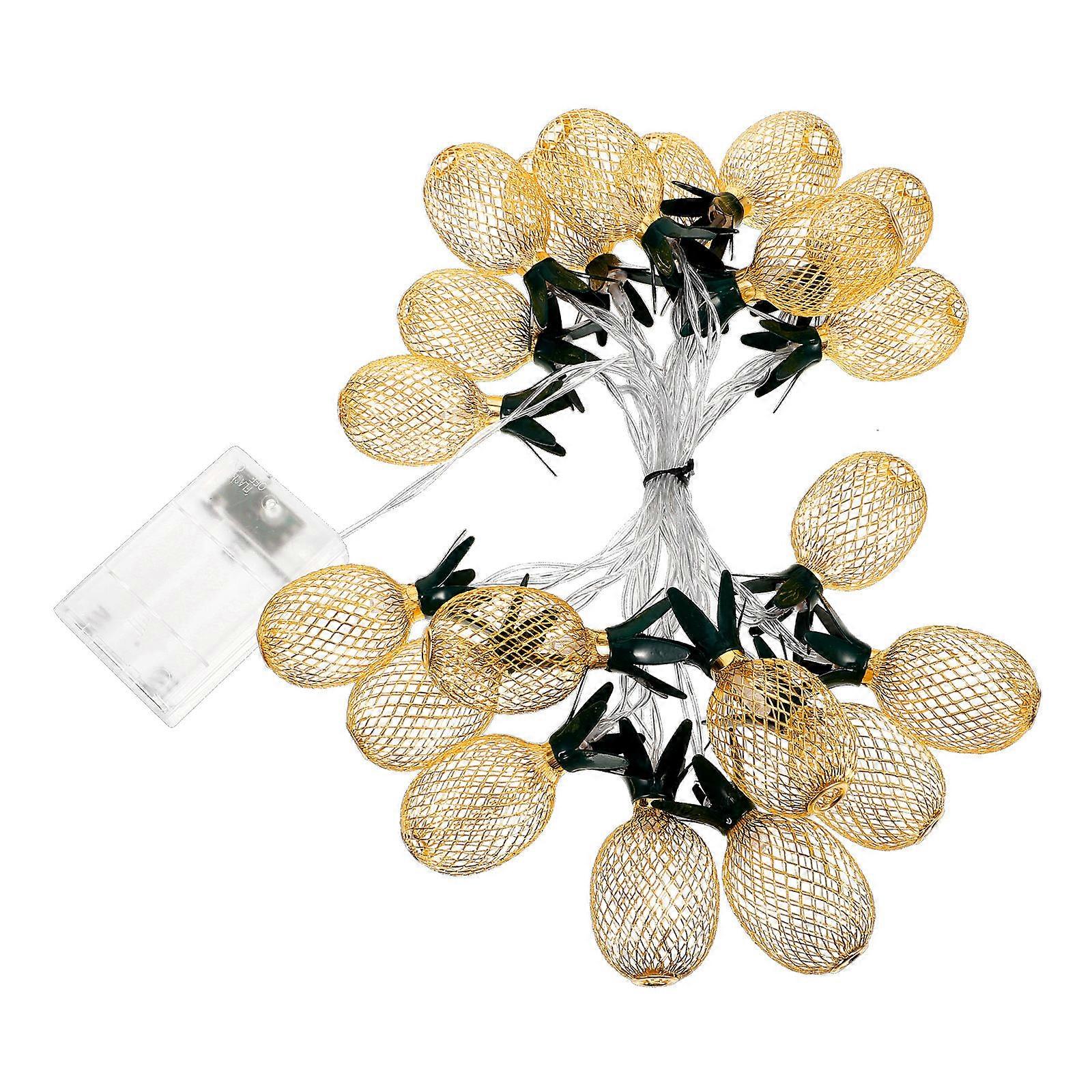 Pineapple Shaped LED Pendant Chandelier with Warm Colored Lights for Home Decoration Multi 1 String