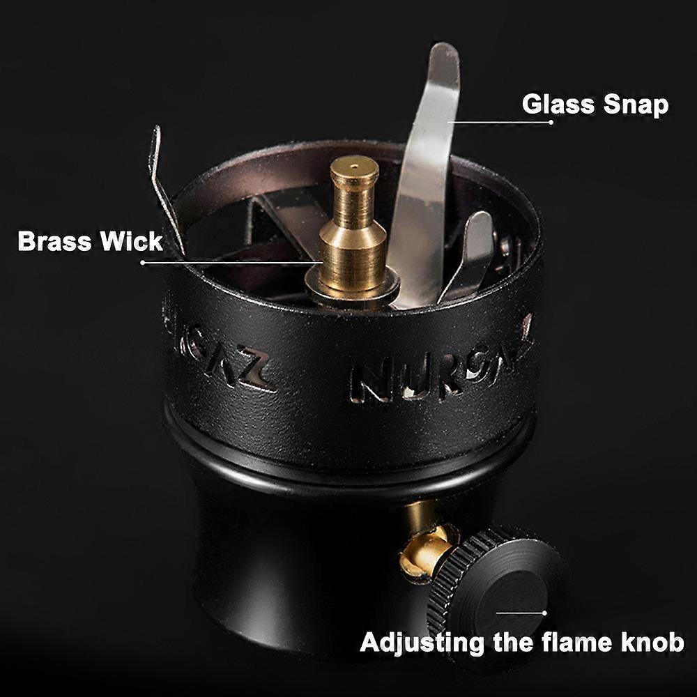 Portable GasLight Camping Lamp Adjustable Brightness 146x56mm