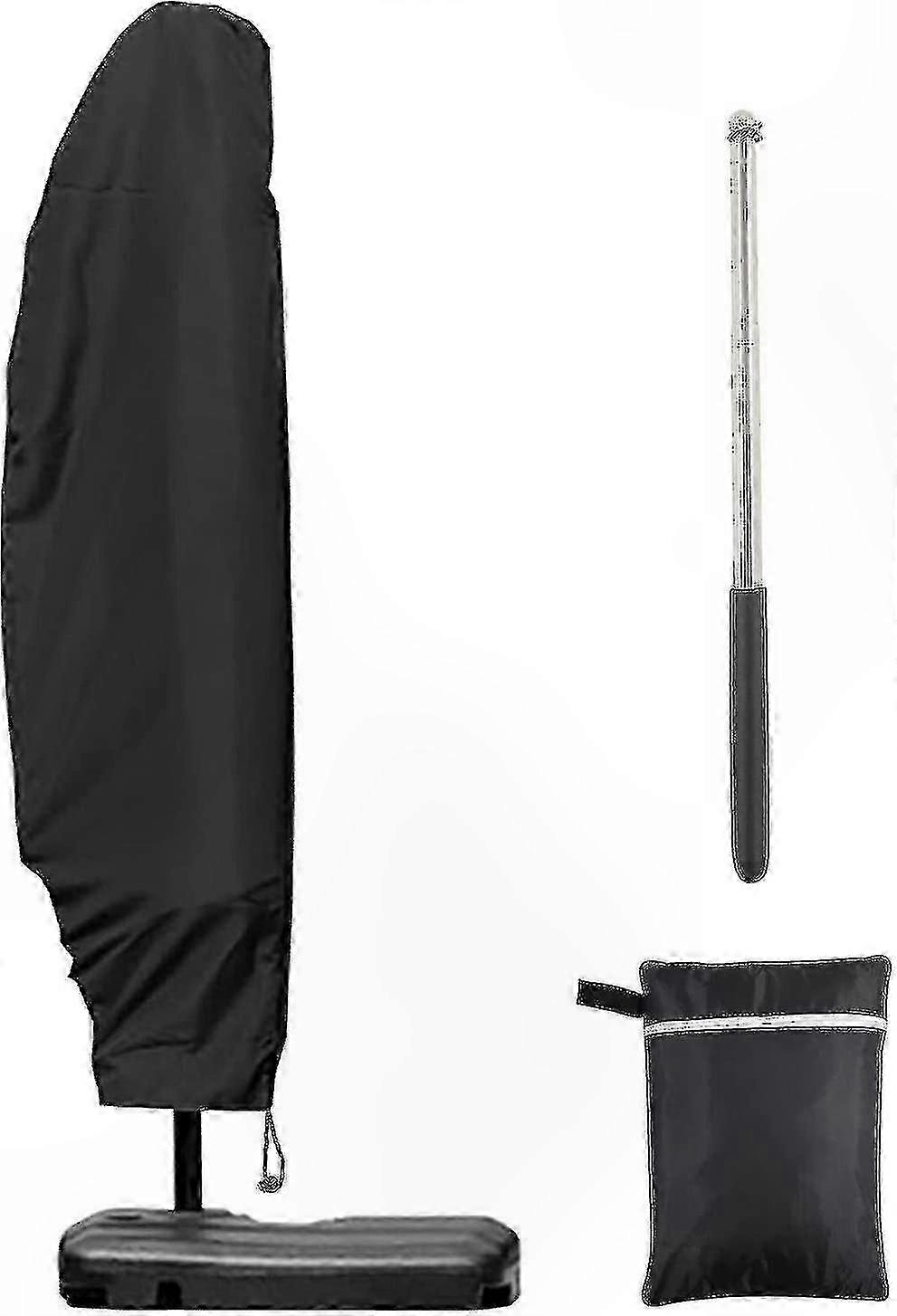 Parasol Cover 3m 4m With Zipper 1.4m Long With Telescopic Rod 280x30/80/45cm.