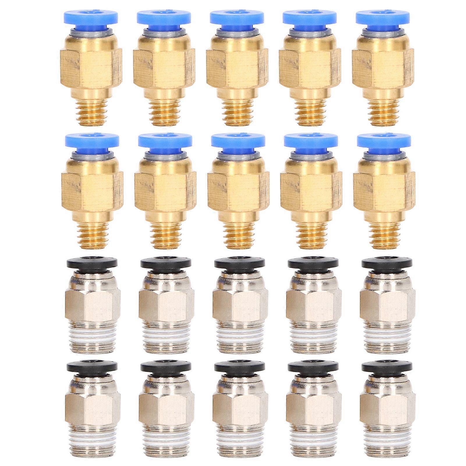 20Pcs 3D Printer Pneumatic Fitting PC4M6 PC410 Accessory Set Kit for Creality Ender 3