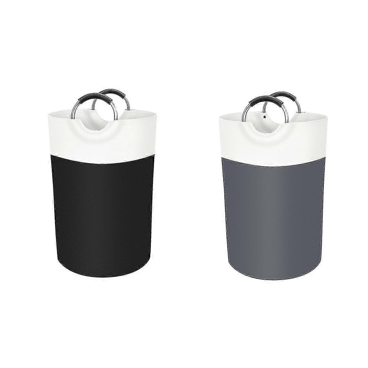 Laundry baskets, 2 pieces, large capacity, foldable and suitable for multiple scenarios