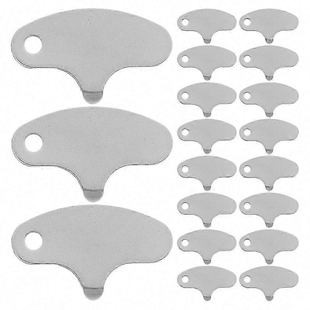 Stainless Steel Nut Cracker for Chestnuts & Walnuts, Portable Opener, Silver 3.80x2.30x0.20cm, 20Pcs Nut Cracker Set