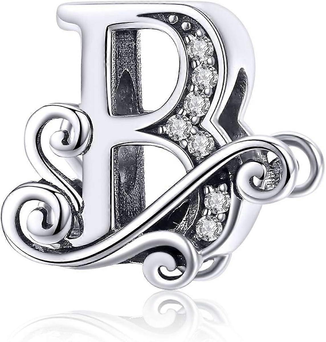 Alphabet Initial Letter AZ Letters Solid 925 Sterling Silver