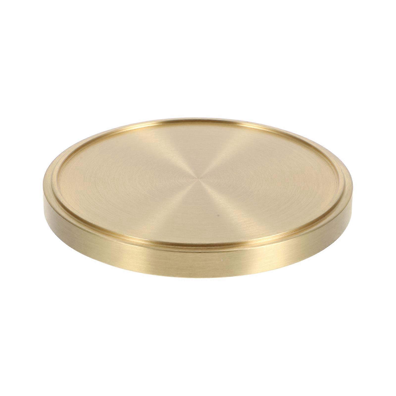 Golden Copper Coaster Set of 6 Zen Design for Tea Heat Insulation Protective Mats