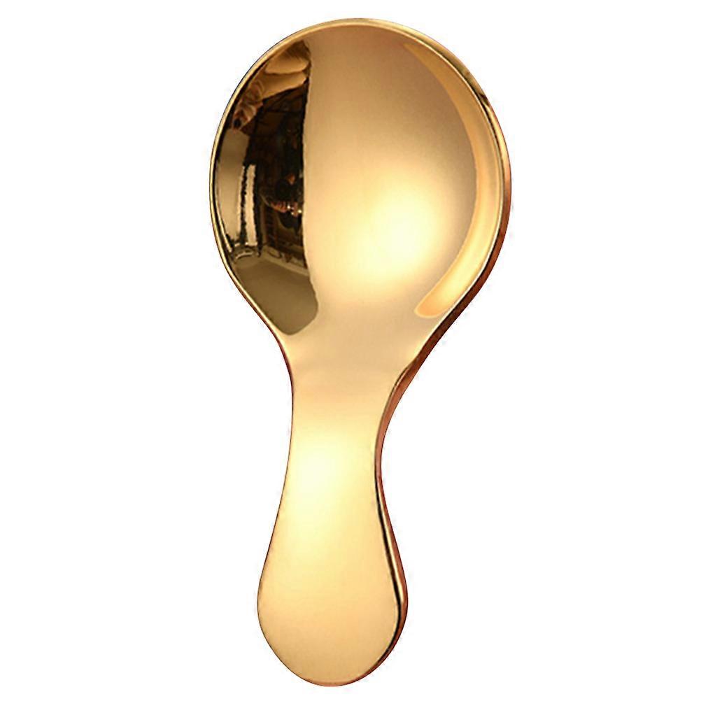 Pink Travel Coffee Spoons with Round Edges and NonSkid Handles for Kitchen Use and Stainless Steel