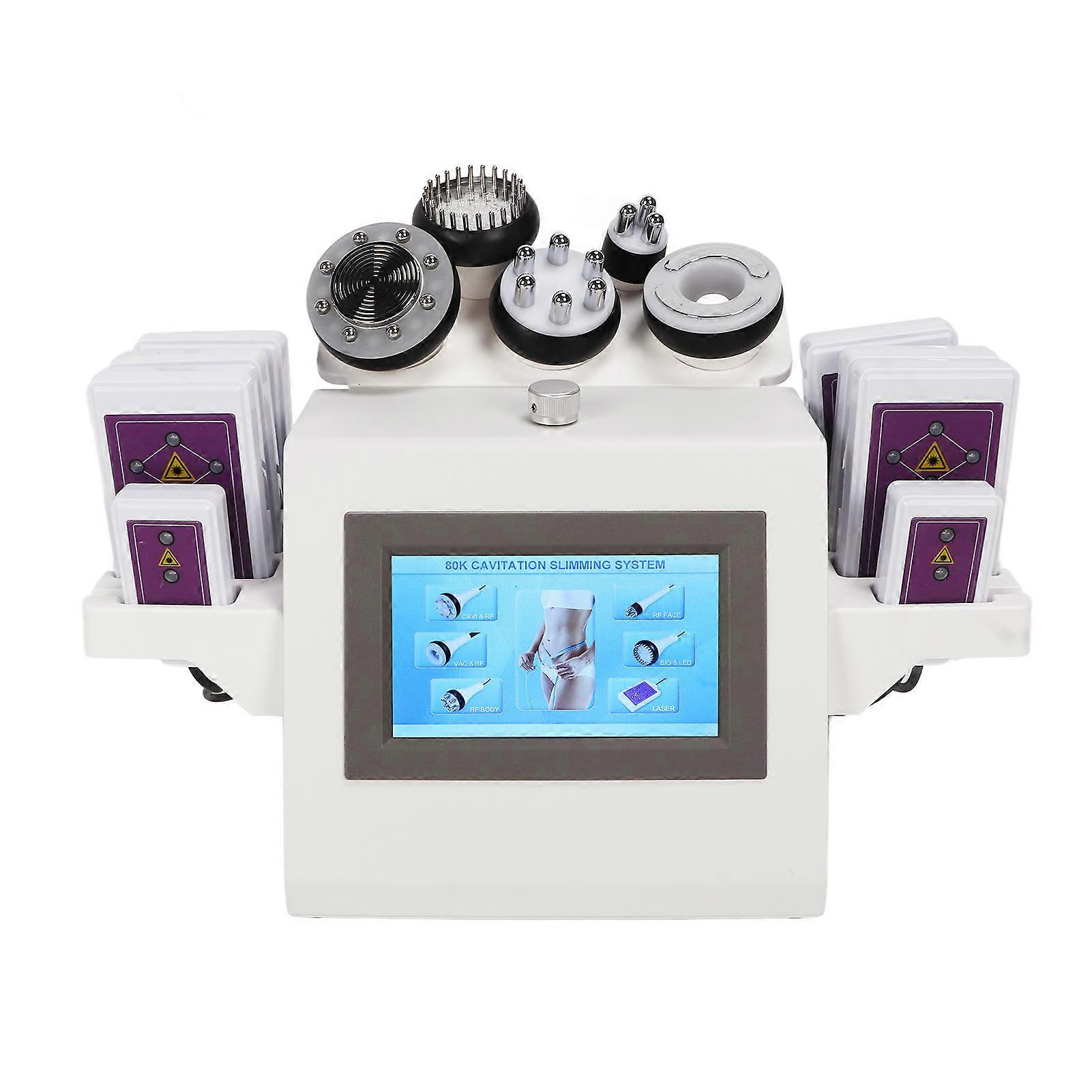80KHz 6 In 1 Cavitation Machine Body Shaping Fat Reduction EU Plug