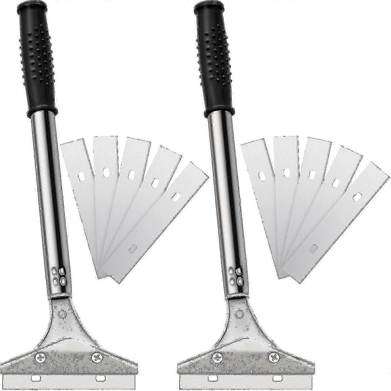 Tile Scraper Floor Scraper Wall Scraper, Knife With 10 Replacement Blades Suitable for Wallpaper Removal Use