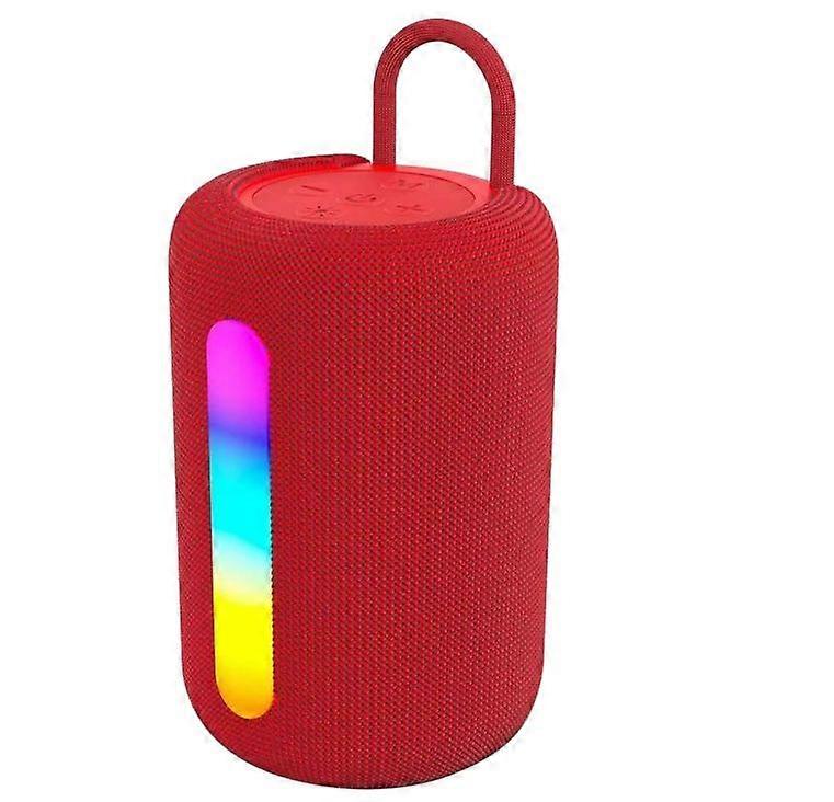 Portable Mini Bluetooth Speakers, Handheld Wireless Stereo Audio with Handle for Party Outdoor Indoor, Supports Bluetooth TF Card USB(Red)
