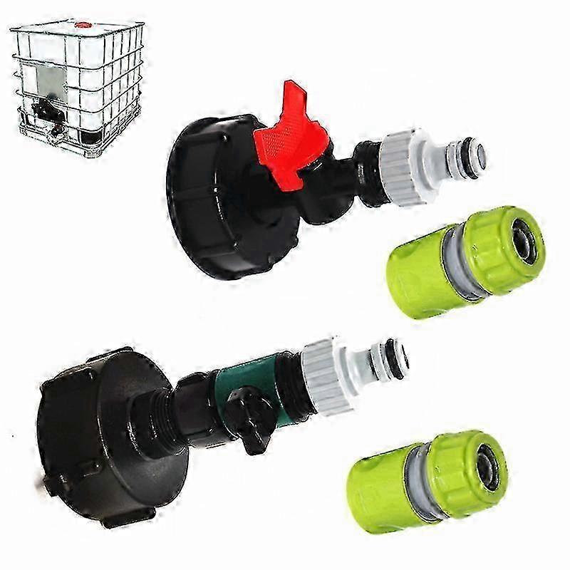 Kran med S60x6 adapterventil og 3/4-yvan (kun kran)