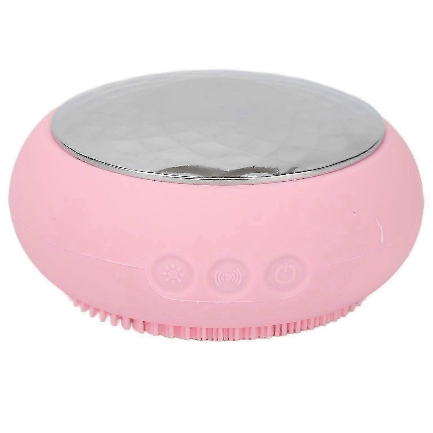 2-in-1 Electric Facial Cleansing Brush with Heating Function